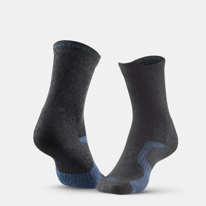 Quechua 2 Paires De Chaussettes De Randonnée Tiges Hautes Enfant Crossocks Noir Gris 9 Quechua 2 Paires De Chaussettes De Randonnée Tiges Hautes Enfant Crossocks Noir Gris – Image 9