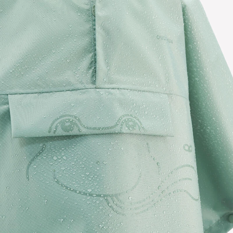 Quechua Cape De Pluie MH100 2-6 Ans VERTE 3 Quechua Cape De Pluie MH100 2-6 Ans VERTE – Image 3