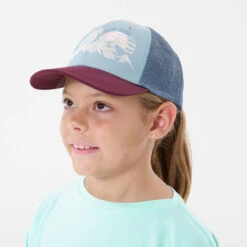 Quechua Casquette Trucker Bleue Enfant MH100 11 Quechua Casquette Trucker Bleue Enfant MH100 -Nabaiji casquette trucker bleue enfant mh100 3