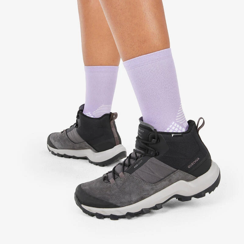 Quechua Chaussettes Randonnée - Hike 500 High Trendy Purple & Kamo X2 Paires 3 Quechua Chaussettes Randonnée - Hike 500 High Trendy Purple & Kamo X2 Paires – Image 3