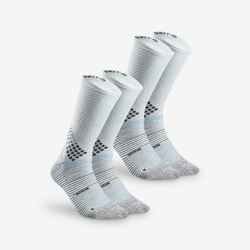 Quechua Chaussettes Randonnée - Hike 900 High Bleu- Lot De 2 Paires 1 Quechua Chaussettes Randonnée - Hike 900 High Bleu- Lot De 2 Paires