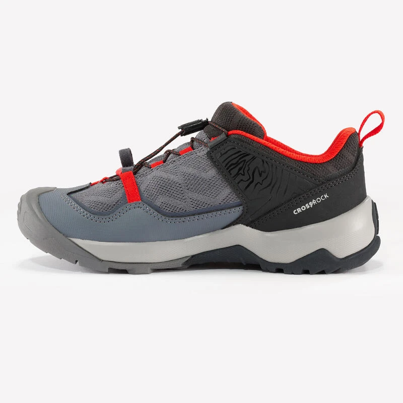 Quechua Chaussures De Randonnée Enfant à Laçage Rapide Crossrock Grise Du 35 AU 38 2 Quechua Chaussures De Randonnée Enfant à Laçage Rapide Crossrock Grise Du 35 AU 38 – Image 2