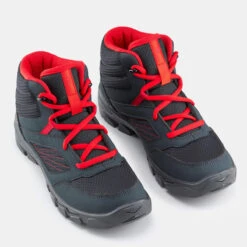 Quechua Chaussures De Randonnée Enfant Avec Lacets MH100 MID Grise Foncée Du 35 AU 38 -Nabaiji chaussures de randonnee enfant avec lacets mh100 mid grise foncee du 35 au 38 3