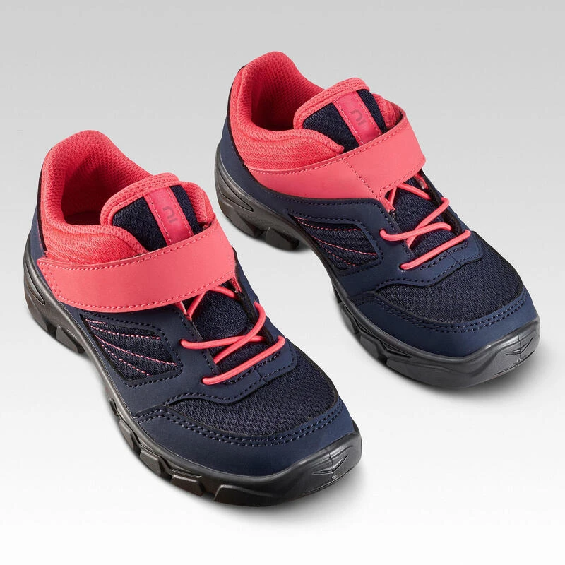 Quechua Chaussures De Randonnée Enfant Avec Scratch MH100 Bleu Et Rose Du 24 AU 34 4 Quechua Chaussures De Randonnée Enfant Avec Scratch MH100 Bleu Et Rose Du 24 AU 34 – Image 4