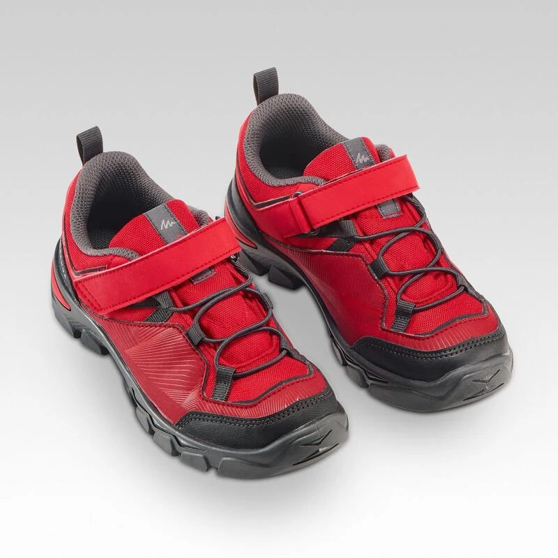 Quechua Chaussures De Randonnée Enfant Avec Scratch MH120 LOW Rouges 28 AU 34 4 Quechua Chaussures De Randonnée Enfant Avec Scratch MH120 LOW Rouges 28 AU 34 – Image 4