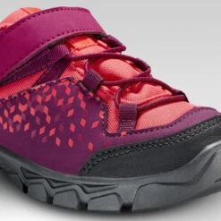 Quechua Chaussures De Randonnée Enfant Basses Avec Scratch MH120 LOW Violettes 28 AU 34 -Nabaiji chaussures de randonnee enfant basses avec scratch mh120 low violettes 28 au 34 5
