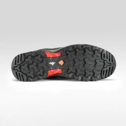 Quechua Chaussures Imperméables De Randonnée Montagne - MH100 Gris - Homme -Nabaiji chaussures impermeables de randonnee montagne mh100 gris homme 2