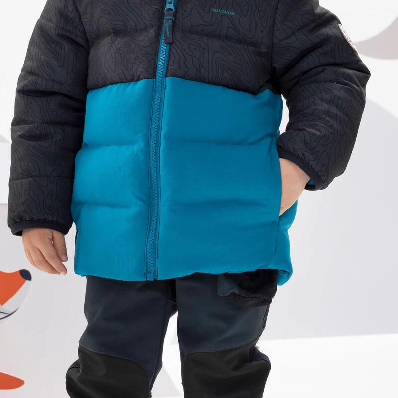 Quechua Doudoune De Randonnée Grise Et Bleue - Enfant 2-6 Ans 5 Quechua Doudoune De Randonnée Grise Et Bleue - Enfant 2-6 Ans – Image 5