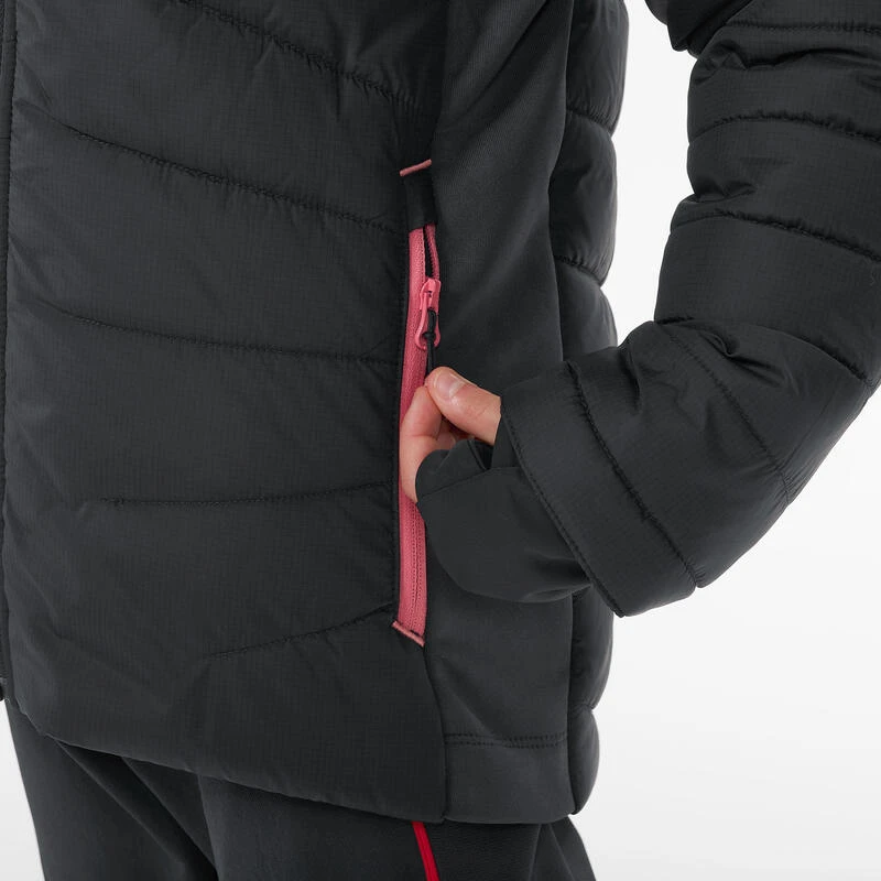 Quechua DOUDOUNE DE RANDONNÉE - HYBRIDE GRIS FONCE - ENFANT 7-15 ANS 6 Quechua DOUDOUNE DE RANDONNÉE - HYBRIDE GRIS FONCE - ENFANT 7-15 ANS – Image 6