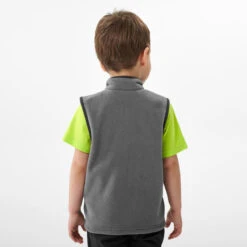 Quechua Gilet Polaire Sans Manche De Randonnée - MH150 Gris - Enfant 2 - 6 Ans -Nabaiji gilet polaire sans manche de randonnee mh150 gris enfant 2 6 ans 3