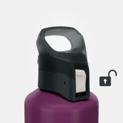 Quechua Gourde Alu 1L Avec Bouchon à Ouverture Rapide Pour La Randonnée - Violet 14 Quechua Gourde Alu 1L Avec Bouchon à Ouverture Rapide Pour La Randonnée - Violet -Nabaiji gourde alu 1l avec bouchon a ouverture rapide pour la randonnee violet 4