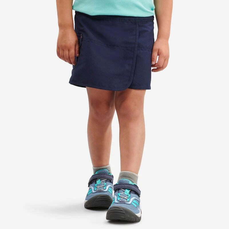 Quechua Jupe Short De Randonnée - MH100 KID Bleu Marine - Enfant 2-6 ANS 1 Quechua Jupe Short De Randonnée - MH100 KID Bleu Marine - Enfant 2-6 ANS