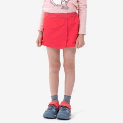 Quechua Jupe Short De Randonnée - MH100 KID Rose Corail -enfant 2-6 Ans -Nabaiji jupe short de randonnee mh100 kid rose corail enfant 2 6 ans 3