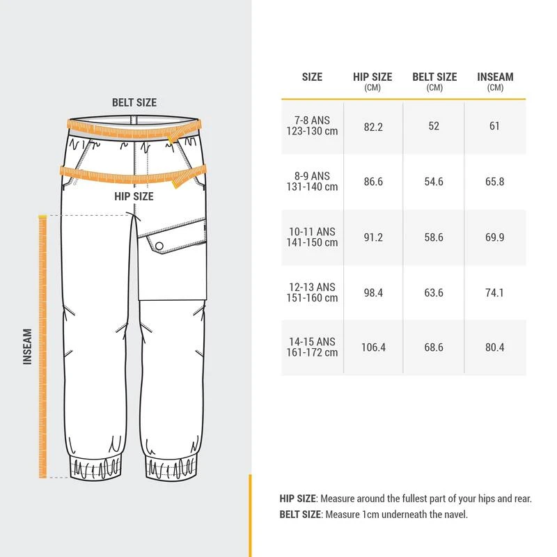 Quechua PANTALON CHAUD DÉPERLANT DE RANDONNÉE - SH100 - ENFANT 7 - 15 ANS 3 Quechua PANTALON CHAUD DÉPERLANT DE RANDONNÉE - SH100 - ENFANT 7 - 15 ANS – Image 3