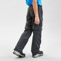 Quechua Pantalon De Randonnée Modulable Enfant MH500 Noir 7-15 Ans -Nabaiji pantalon de randonnee modulable enfant mh500 noir 7 15 ans 2