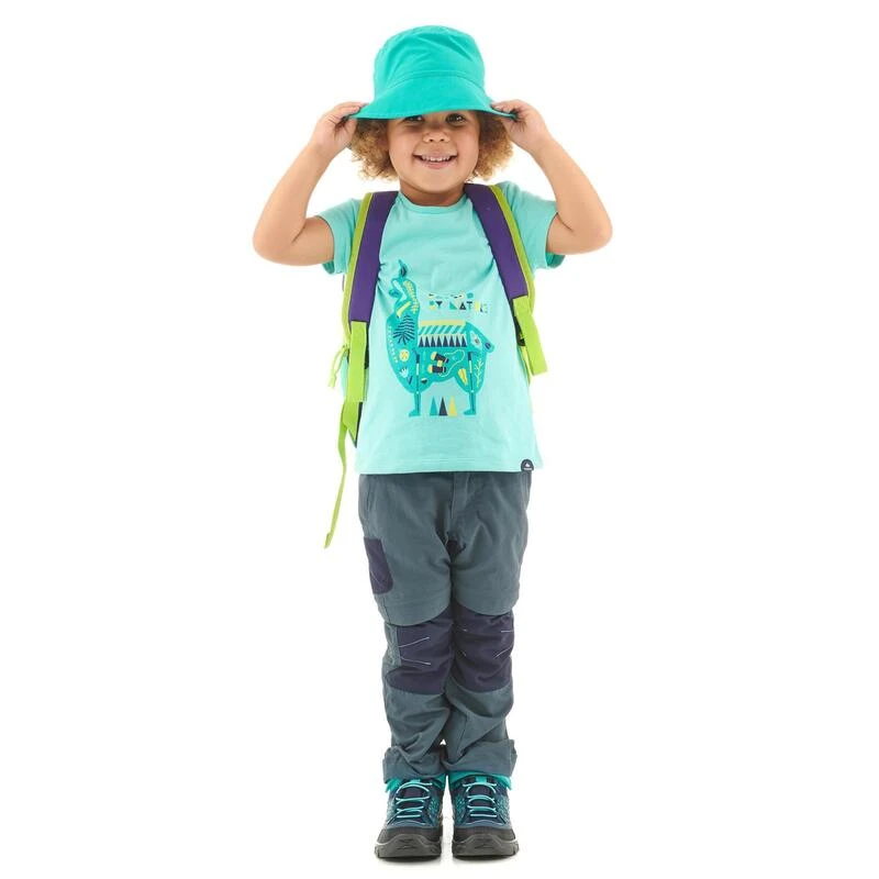 Quechua Pantalon De Randonnée Modulable - MH500 Gris/bleu- Enfant 2-6 ANS 2 Quechua Pantalon De Randonnée Modulable - MH500 Gris/bleu- Enfant 2-6 ANS – Image 2