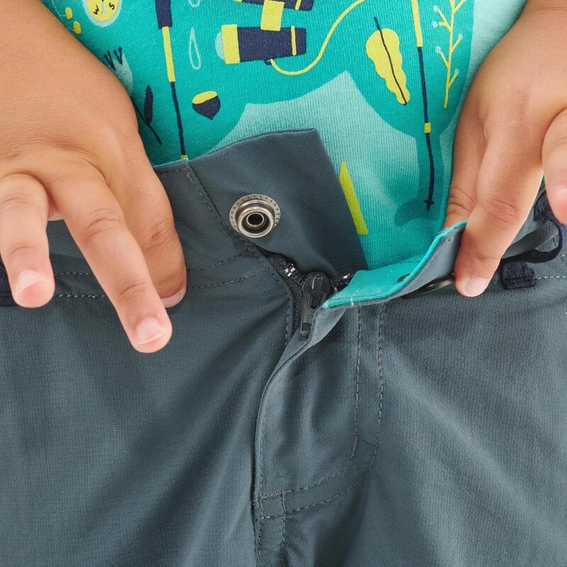 Quechua Pantalon De Randonnée Modulable - MH500 Gris/bleu- Enfant 2-6 ANS 8 Quechua Pantalon De Randonnée Modulable - MH500 Gris/bleu- Enfant 2-6 ANS – Image 8
