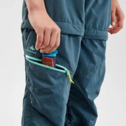 Quechua Pantalon De Randonnée Modulable - MH500 Turquoise - Enfant 7-15 Ans 12 Quechua Pantalon De Randonnée Modulable - MH500 Turquoise - Enfant 7-15 Ans -Nabaiji pantalon de randonnee modulable mh500 turquoise enfant 7 15 ans 3
