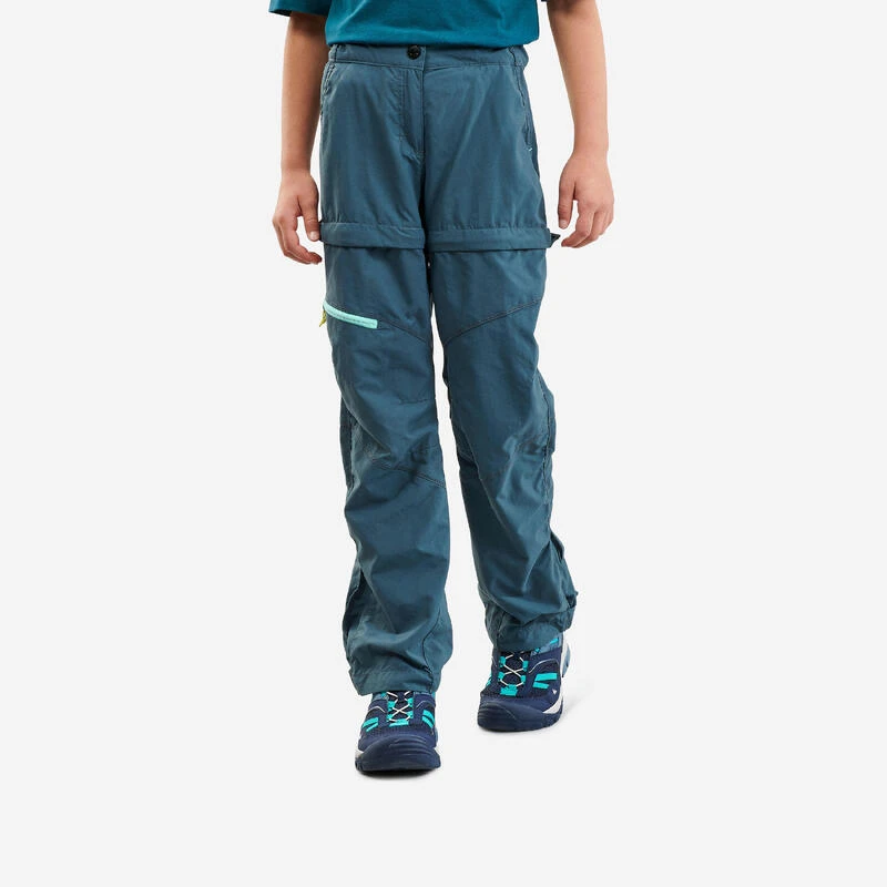 Quechua Pantalon De Randonnée Modulable - MH500 Turquoise - Enfant 7-15 Ans 1 Quechua Pantalon De Randonnée Modulable - MH500 Turquoise - Enfant 7-15 Ans