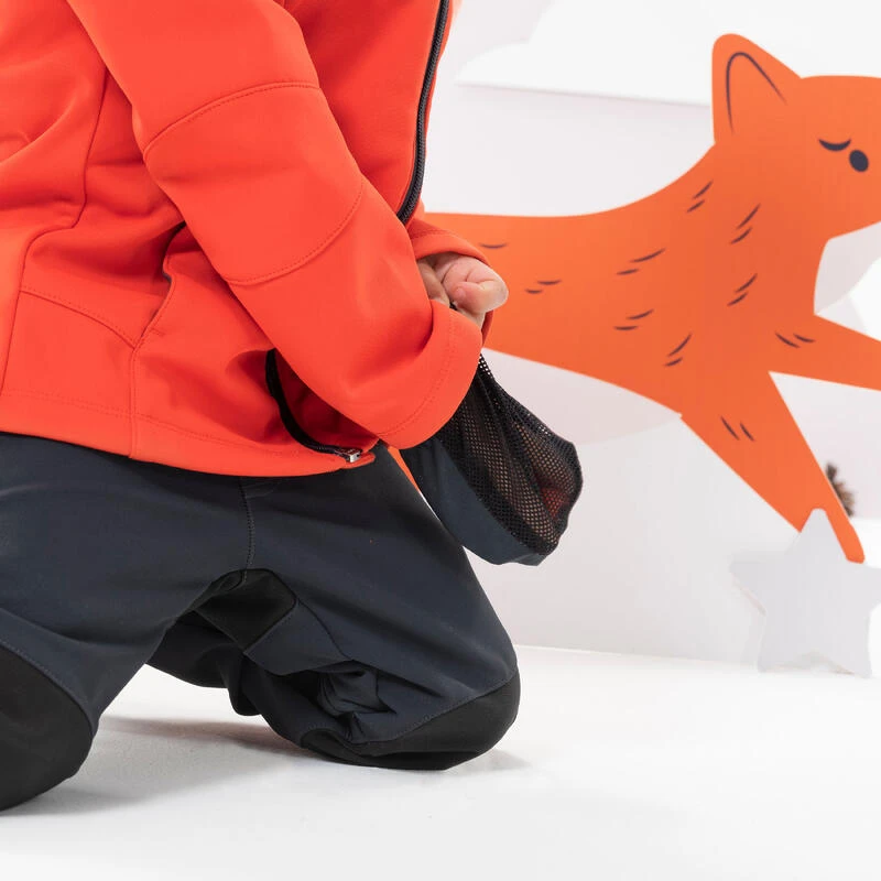 Quechua Pantalon Softshell De Randonnée - MH550 Gris Foncé - Enfant 2-6 Ans 5 Quechua Pantalon Softshell De Randonnée - MH550 Gris Foncé - Enfant 2-6 Ans – Image 5