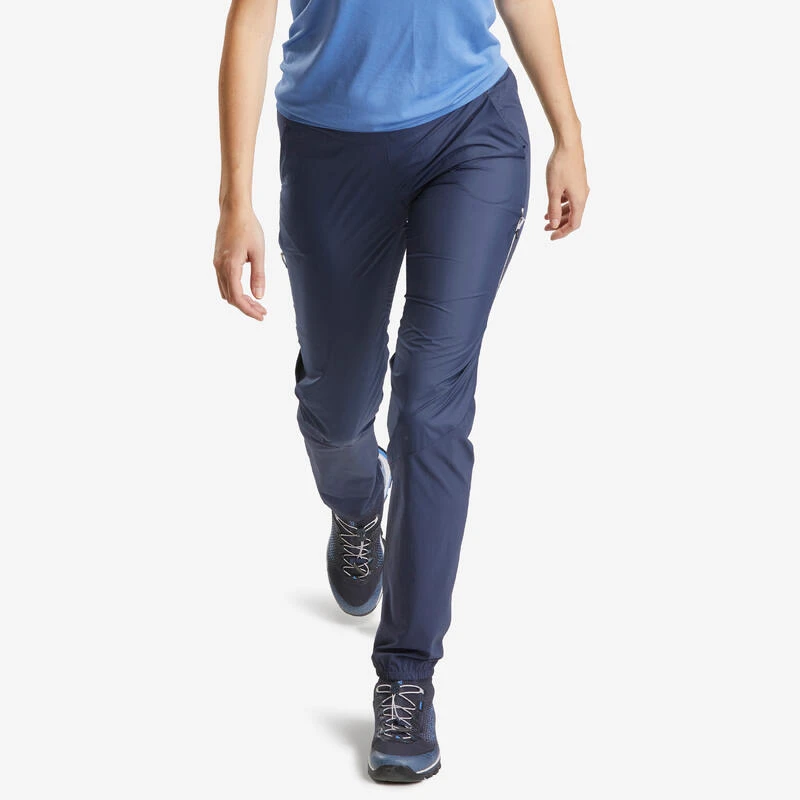 Quechua Pantalon Ultra Léger De Randonnée Rapide Femme FH500 Bleu. 1 Quechua Pantalon Ultra Léger De Randonnée Rapide Femme FH500 Bleu.