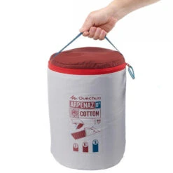 Quechua SAC DE COUCHAGE EN COTON POUR LE CAMPING - ARPENAZ 0° COTON -Nabaiji sac de couchage en coton pour le camping arpenaz 0 coton 9