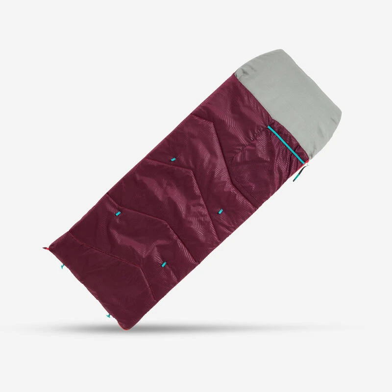 Quechua SAC DE COUCHAGE ENFANT MH100 10°C - PRUNE 1 Quechua SAC DE COUCHAGE ENFANT MH100 10°C - PRUNE