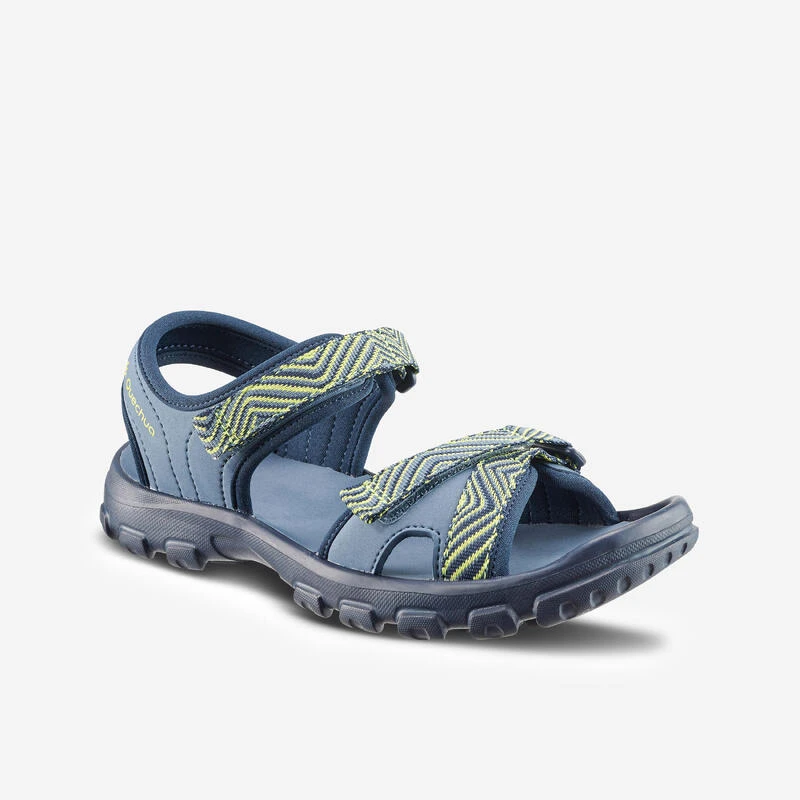 Quechua Sandales De Randonnée Enfant MH100 TW Bleues Et Jaunes - 32 AU 37 1 Quechua Sandales De Randonnée Enfant MH100 TW Bleues Et Jaunes - 32 AU 37