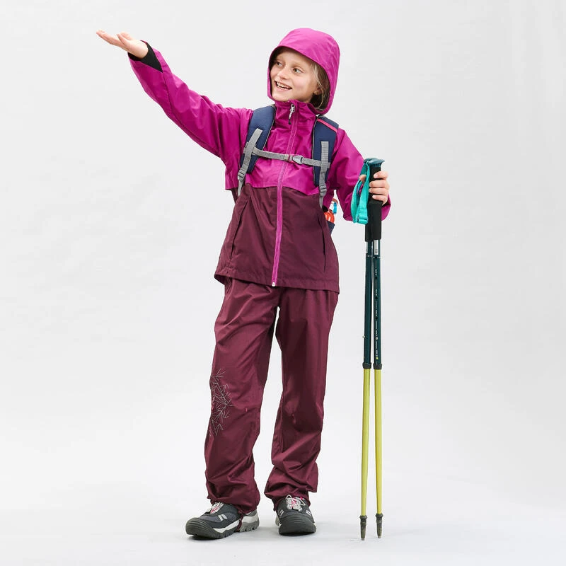 Quechua Surpantalon De Randonnée - MH500 Violet - Enfant 7-15 Ans 2 Quechua Surpantalon De Randonnée - MH500 Violet - Enfant 7-15 Ans – Image 2