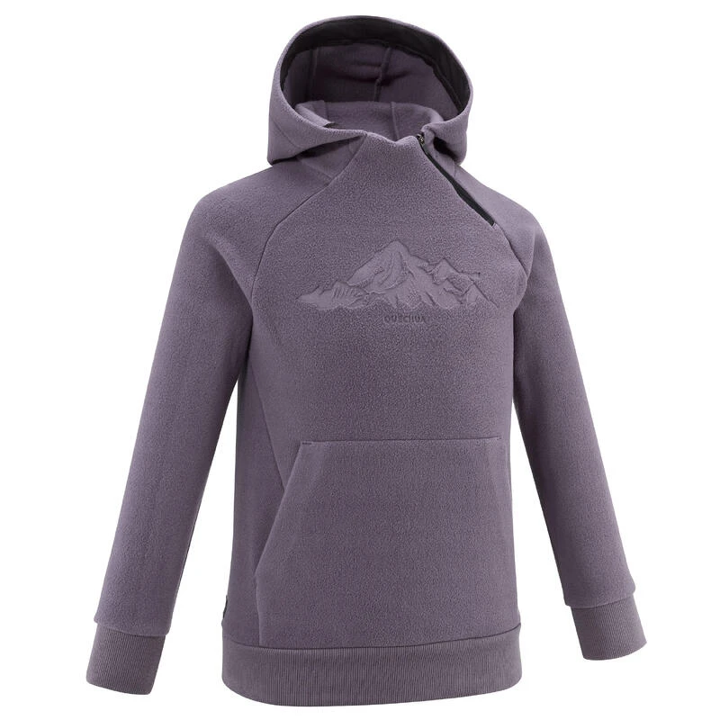 Quechua Sweat Polaire De Randonnée Violet Foncé - Enfant 7-15 Ans 2 Quechua Sweat Polaire De Randonnée Violet Foncé - Enfant 7-15 Ans – Image 2