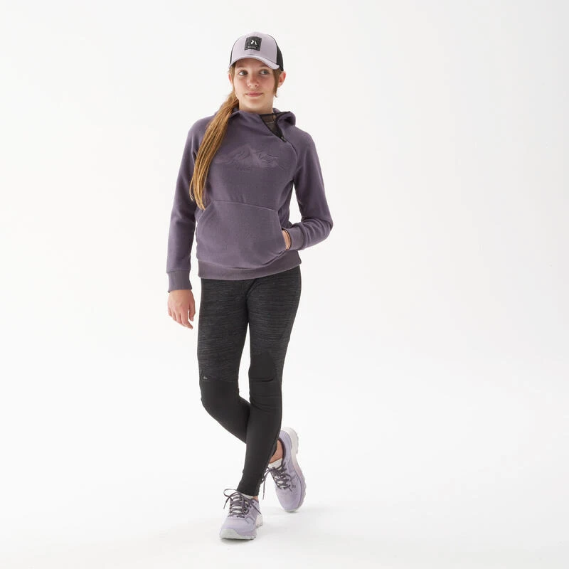 Quechua Sweat Polaire De Randonnée Violet Foncé - Enfant 7-15 Ans 3 Quechua Sweat Polaire De Randonnée Violet Foncé - Enfant 7-15 Ans – Image 3