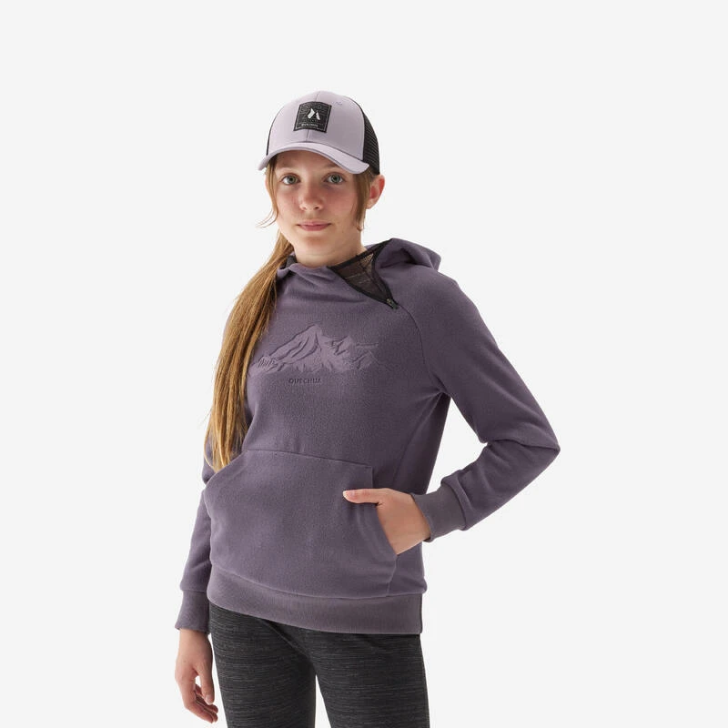 Quechua Sweat Polaire De Randonnée Violet Foncé - Enfant 7-15 Ans 1 Quechua Sweat Polaire De Randonnée Violet Foncé - Enfant 7-15 Ans