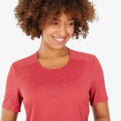 Quechua T-shirt De Randonnée Manches Courtes - MH500 - Femme 6 Quechua T-shirt De Randonnée Manches Courtes - MH500 - Femme -Nabaiji t shirt de randonnee manches courtes mh500 femme 2