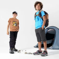 Quechua T-Shirt De Randonnée - MH100 Marron - Enfant 7-15 Ans 11 Quechua T-Shirt De Randonnée - MH100 Marron - Enfant 7-15 Ans -Nabaiji t shirt de randonnee mh100 marron enfant 7 15 ans 5
