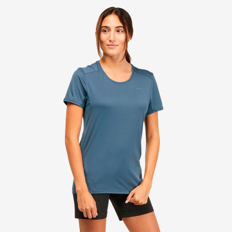 Quechua T-shirt Manches Courtes De Randonnée Montagne - MH100 - Femme 1 Quechua T-shirt Manches Courtes De Randonnée Montagne - MH100 - Femme