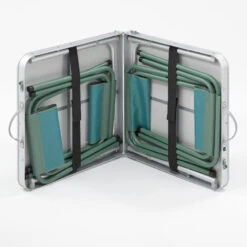 Quechua TABLE DE CAMPING PLIANTE - 4 TABOURETS - 4 À 6 PERSONNES -Nabaiji table de camping pliante 4 tabourets 4 a 6 personnes 3
