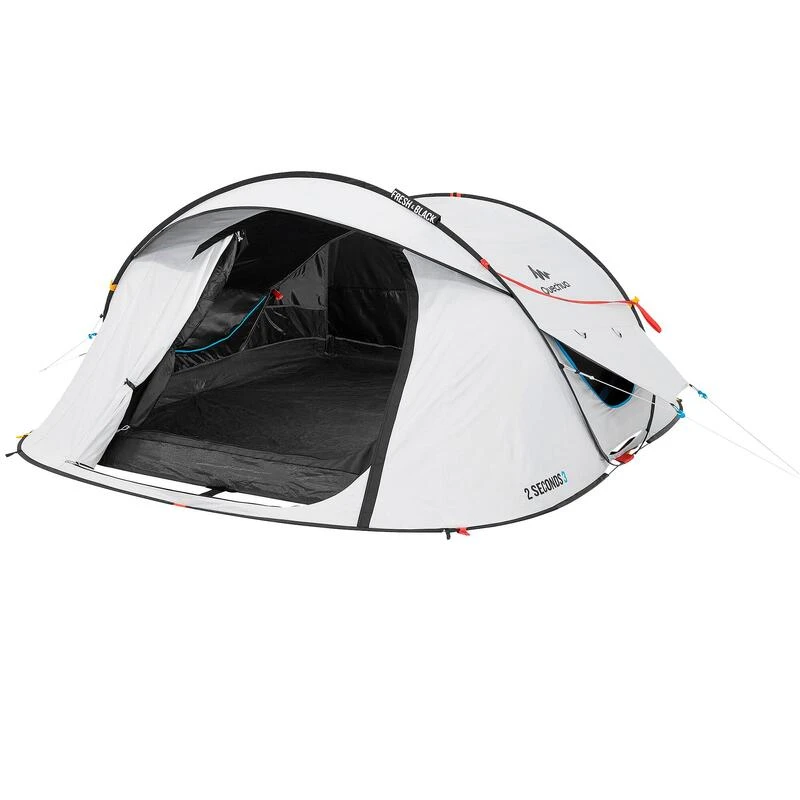 Quechua Tente De Camping - 2 SECONDS - 3 Places - Fresh & Black 3 Quechua Tente De Camping - 2 SECONDS - 3 Places - Fresh & Black – Image 3