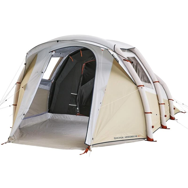 Quechua Tente Gonflable De Camping - Air Seconds 4.1 F&B - 4 Personnes - 1 Chambre 2 Quechua Tente Gonflable De Camping - Air Seconds 4.1 F&B - 4 Personnes - 1 Chambre – Image 2