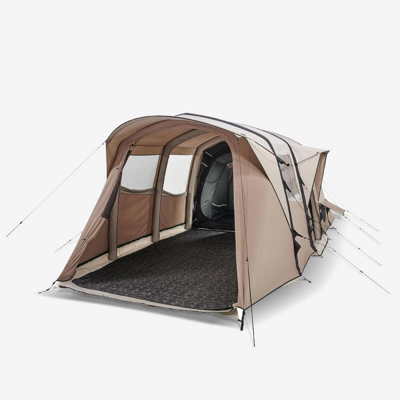Quechua Tente Gonflable De Camping - AirSeconds 6.3 Polycoton - 6 Personnes - 3 Chambres 1 Quechua Tente Gonflable De Camping - AirSeconds 6.3 Polycoton - 6 Personnes - 3 Chambres