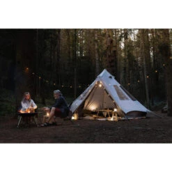 Quechua Tente Tipi De Camping - Tepee 5.2 Polycoton - 5 Personnes - 2 Chambres -Nabaiji tente tipi de camping tepee 52 polycoton 5 personnes 2 chambres 4