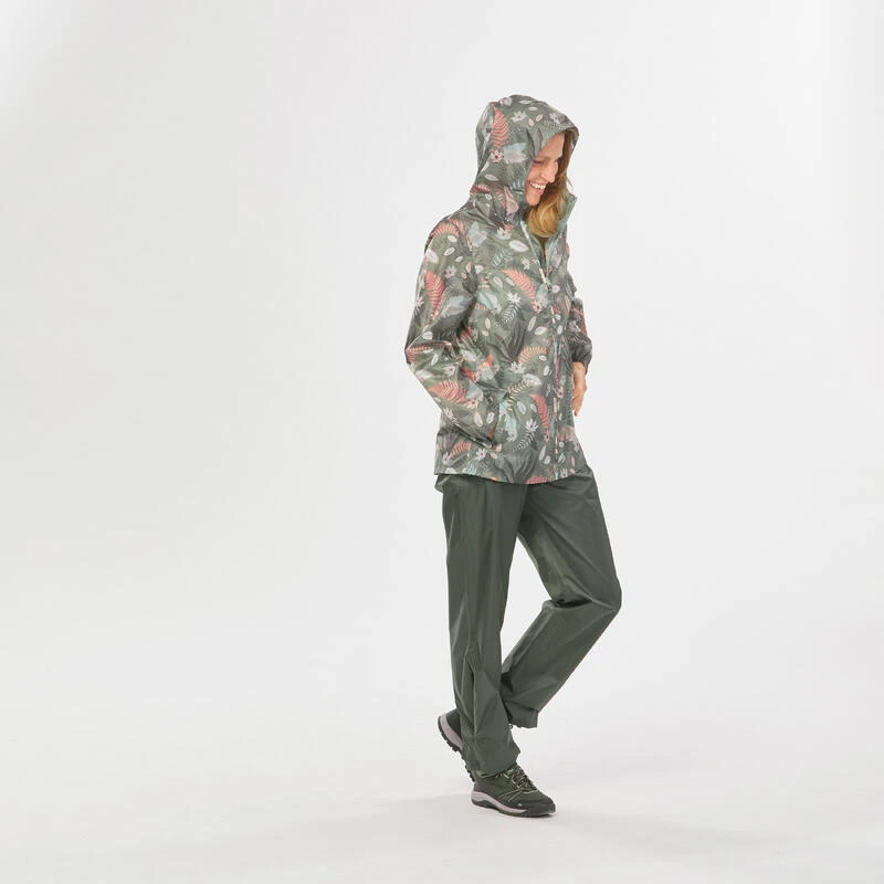 Quechua Veste Coupe Vent Et Déperlante De Randonnée - Raincut Full Zip - Femme 2 Quechua Veste Coupe Vent Et Déperlante De Randonnée - Raincut Full Zip - Femme – Image 2