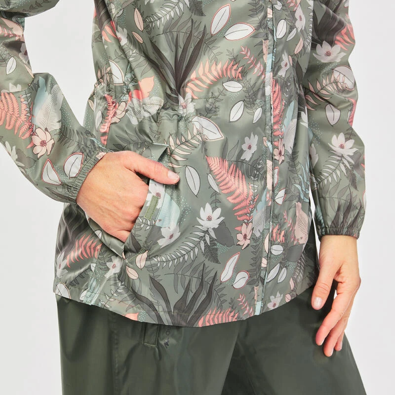 Quechua Veste Coupe Vent Et Déperlante De Randonnée - Raincut Full Zip - Femme 7 Quechua Veste Coupe Vent Et Déperlante De Randonnée - Raincut Full Zip - Femme – Image 7