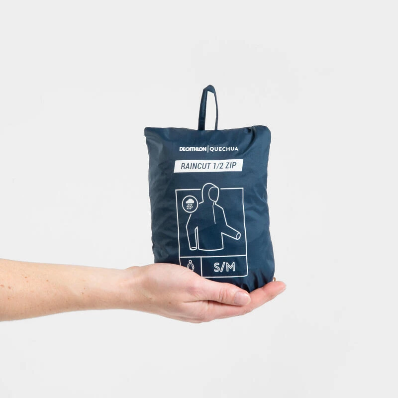 Quechua Veste Coupe Vente Et Déperlante De Randonnée - Raincut 1/2 Zip - Femme 4 Quechua Veste Coupe Vente Et Déperlante De Randonnée - Raincut 1/2 Zip - Femme – Image 4