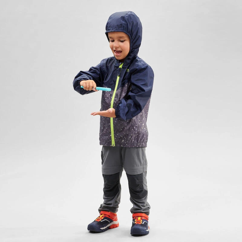 Quechua Veste Imperméable De Randonnée Enfant - MH100 Zip - 2-6 Ans 2 Quechua Veste Imperméable De Randonnée Enfant - MH100 Zip - 2-6 Ans – Image 2
