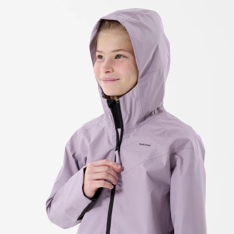Quechua Veste Imperméable De Randonnée - MH500 Violette - Enfant 7-15 Ans 5 Quechua Veste Imperméable De Randonnée - MH500 Violette - Enfant 7-15 Ans – Image 5