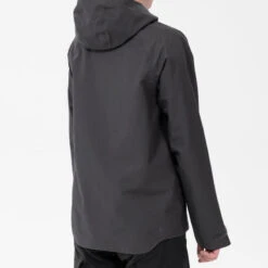 Quechua Veste Imperméable De Randonnée - MH550 Noire - Enfant -Nabaiji veste impermeable de randonnee mh550 noire enfant 2