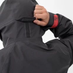 Quechua Veste Imperméable De Randonnée - MH550 Noire - Enfant -Nabaiji veste impermeable de randonnee mh550 noire enfant 4