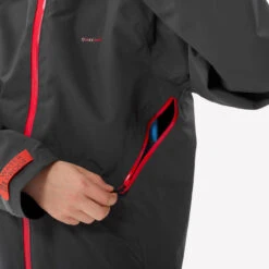 Quechua Veste Imperméable De Randonnée - MH550 Noire - Enfant -Nabaiji veste impermeable de randonnee mh550 noire enfant 5