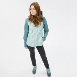 Quechua Veste Imperméable De Randonnée Montagne - MH100 - Femme 12 Quechua Veste Imperméable De Randonnée Montagne - MH100 - Femme -Nabaiji veste impermeable de randonnee montagne mh100 femme 2