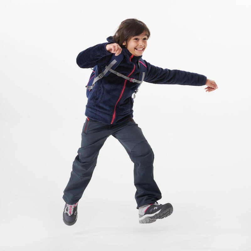 Quechua Veste Polaire Chaude De Randonnée - MH500 Bleue Marine - Enfant 7-15 Ans 2 Quechua Veste Polaire Chaude De Randonnée - MH500 Bleue Marine - Enfant 7-15 Ans – Image 2